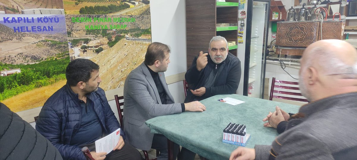 İlçe Başkanımız Av. Mahir Sezgin, ilçe başkan yardımcılarımız ve mahalle başkanımızla birlikte Nurtepe Mahallemizde kahvehane ve kıraathane ziyaretleri gerçekleştirdik. ☕

Hemşehrilerimizin içten muhabbeti, güler yüzü ve samimi karşılaması bizleri çok mutlu etti.

Birlikte