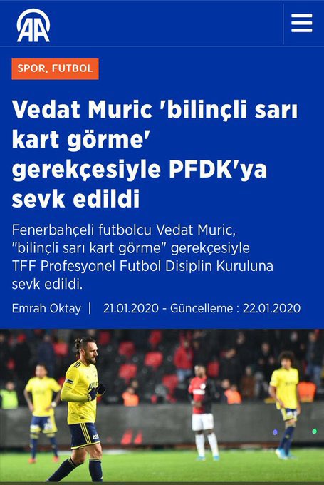 💥BU İLK DEĞİL !...

💥BUDA KART ŞİKESİ 3

1 - Tarih 21 Ocak 2024
Galatasaray'ın adam öldürse kart görmediği 23-24 sezonu. Trabzon güle oynaya horon tepe tepe  galatasaraya yenilirken.
Abdulkerim sakatlandı ve oyundan çıktı. Sakatlığı 2-3 hafta sürecek dediler o anda.
3 kartı