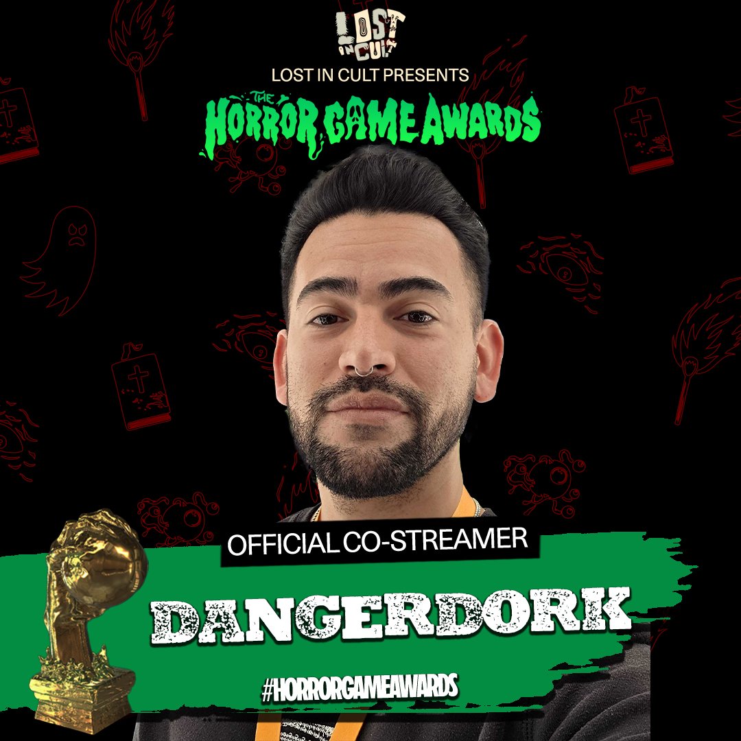 Can't wait to show the awards ceremony with my community later tonight! Got selected as a co-streamer for the Horror Game Awards!