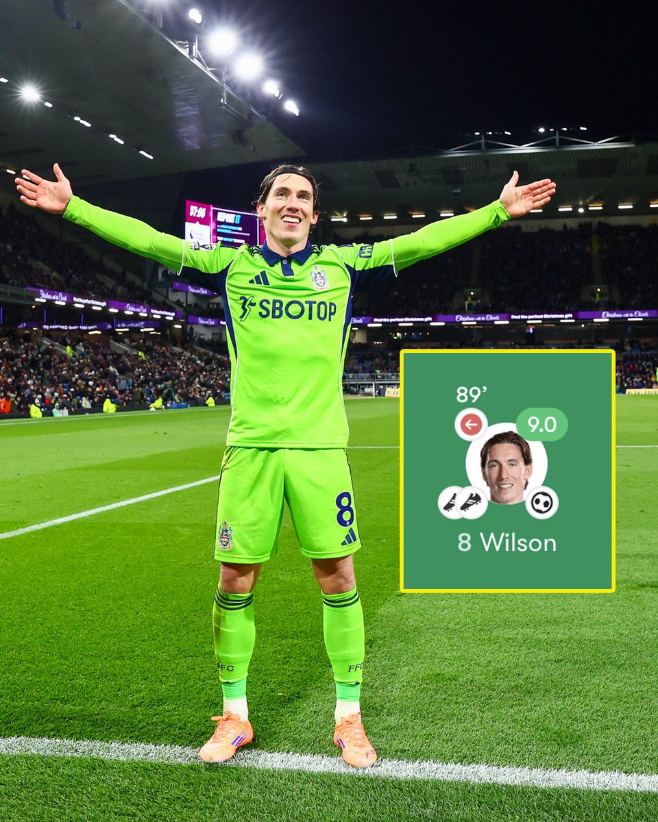 With one goal and two assists against Burnley, Harry Wilson now has at least one goal involvement in his last four games 🤩

⚽️👟👟 at Burnley
👟 vs. Crystal Palace
⚽️ vs. Man City
⚽️ at Spurs