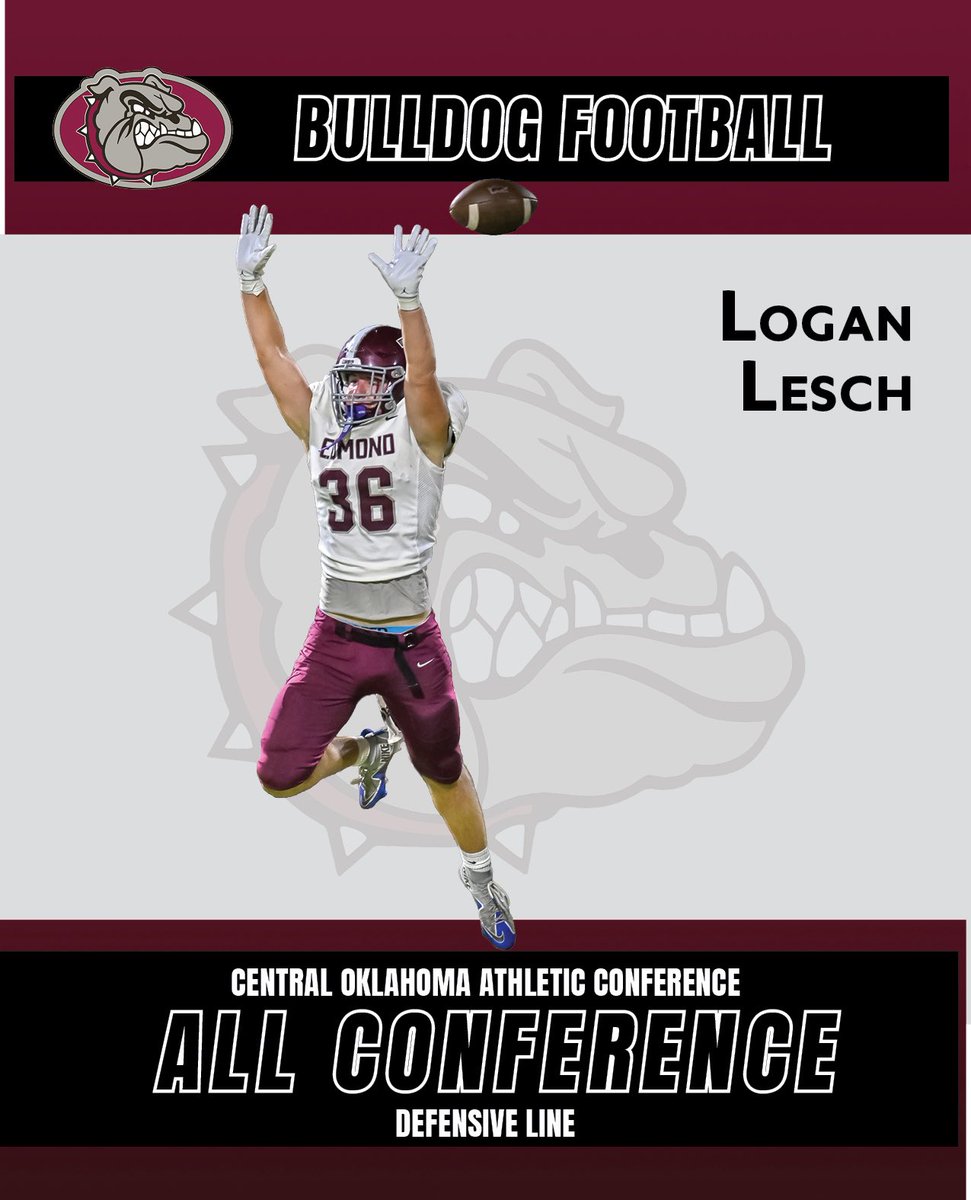 emhsbulldogs's tweet photo. Congratulations to these young men on their All-Conference selections!

Wesley Lawson - All-COAC OL

Teagan Lesch - All-COAC DE

Logan Lesch - All-COAC DE

Bradyn McGowen - All-COAC LB

#GoDogs #DTMSM https://t.co/EvNuUX7Qmm