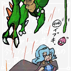 404…『ポケットモンスター』の「イブキ」の絵を描きました。