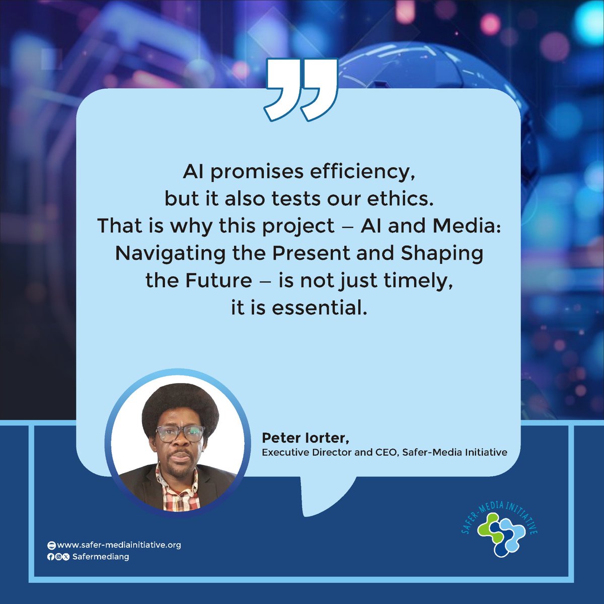"Technological innovations are reshaping the media landscape at the speed of light. The core principles of journalism remain unchanged, yet audience preferences, formats, channels, and revenue streams are shifting rapidly. AI is one of its most disruptive forces" -Peter Iorter