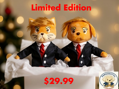 pawsidential's tweet photo. 🇺🇸 LIMITED EDITION 🇺🇸

Premium patriotic plush companions
🎁 Perfect Christmas gift
🚨 Limited quantities
$29.99 + FREE shipping
👉 Grab yours before they’re gone

https://t.co/pOUMMxthct

#MAGA #TrumpSupporters #AmericaFirst
#TrumpTrain #Patriots #UltraMAGA #Trump2024 #WeThePeople #PatriotMovement
