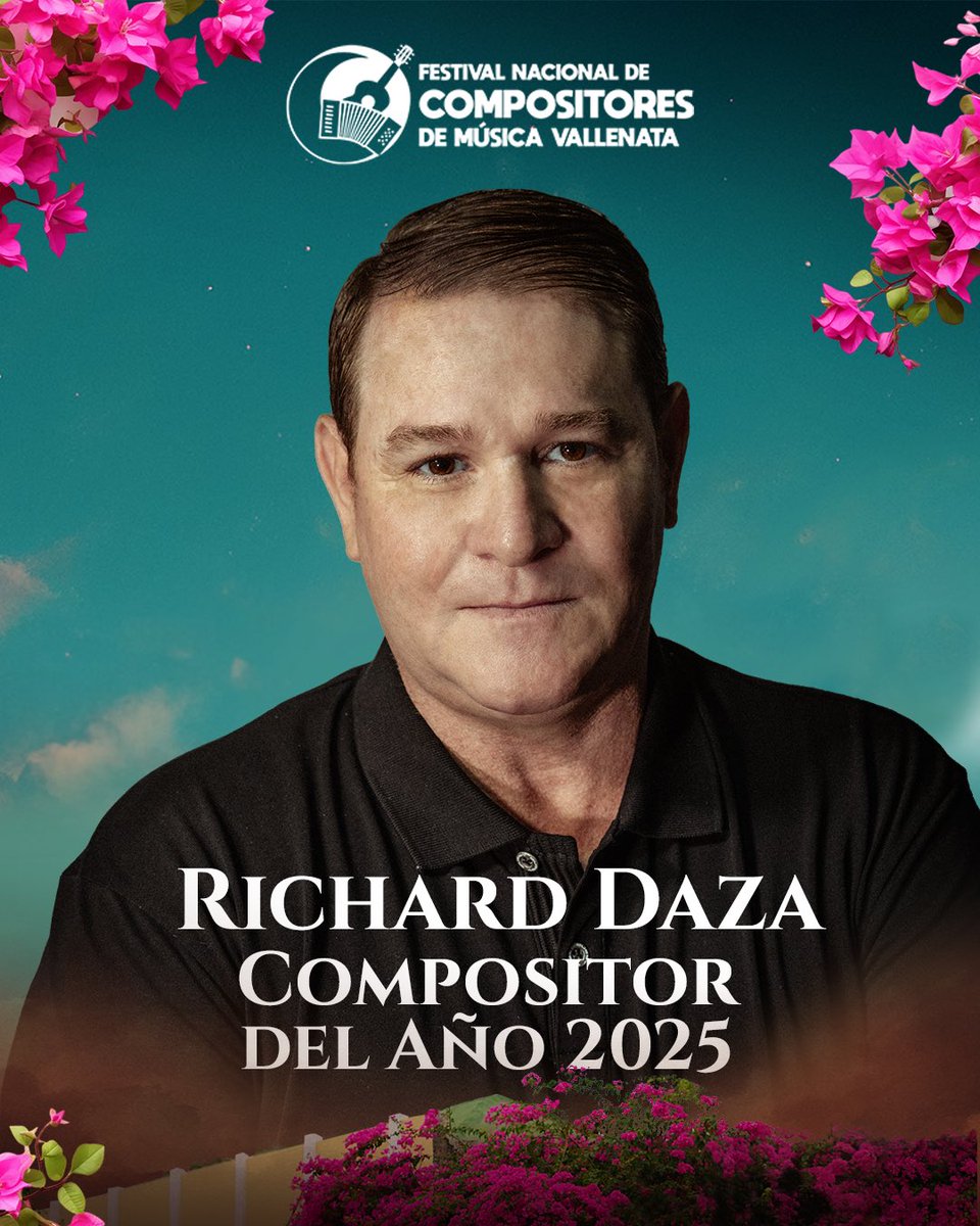 Este 2025, el Maestro Richard Dazase alza con el galardón en San Juan del Cesar como Compositor del Año.

Gracias, Maestro, por escribir lo que muchos sentimos y no sabemos decir. ¡Este homenaje es de todo el mundo vallenato!