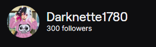Darknette1780's tweet image. J'ai 300 followsur twitch merci beaucoup !! ❤️