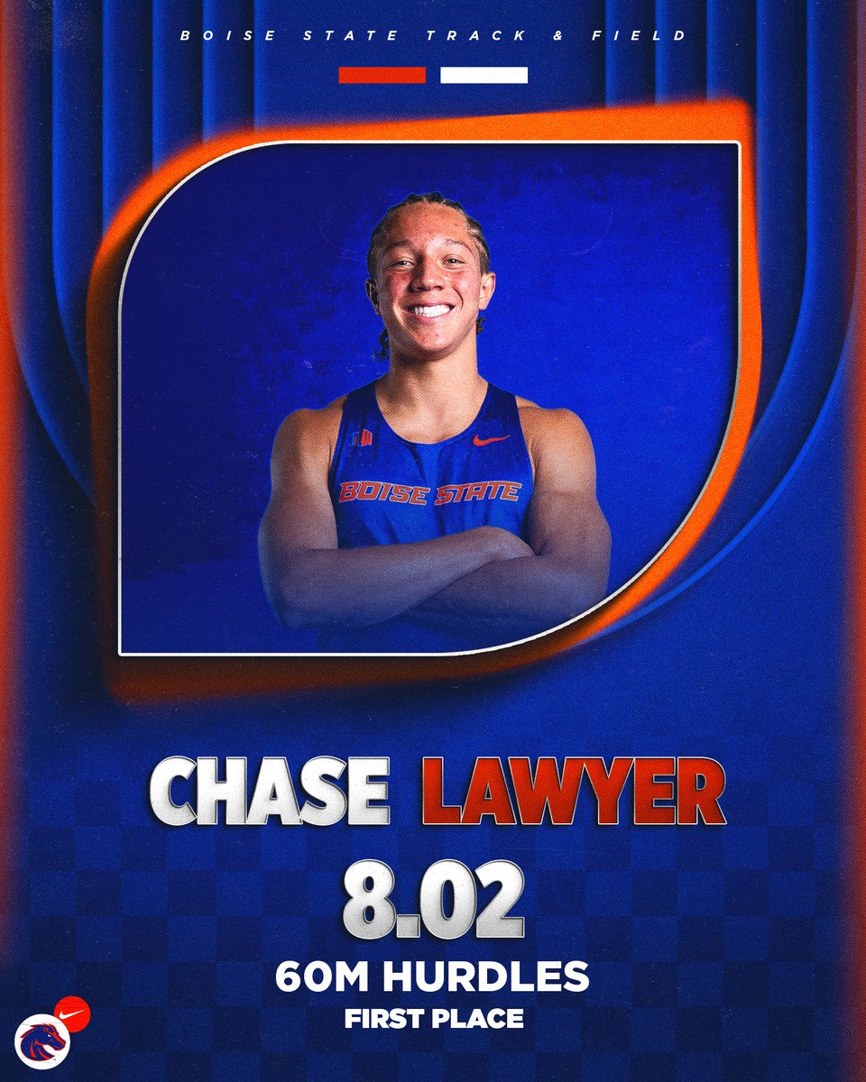 BroncoSportXCTF's tweet photo. Chase Lawyer and Campbell Brintnall placed first and second, respectively in the 60m hurdle prelims. 

#BleedBlue | #WhatsNext https://t.co/Gtj5pKa0s4