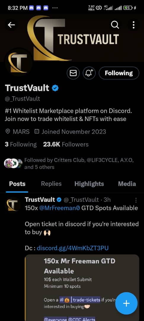 JasonSnow121's tweet photo. @_TrustVault @MrFreeman0 0xBFF005dFf6001389504aA69674F85b2d8194002c

@Mustah00

@shinsekiyu96036

@Brancoeduardoco

LFG https://t.co/aLfmKmKPuG