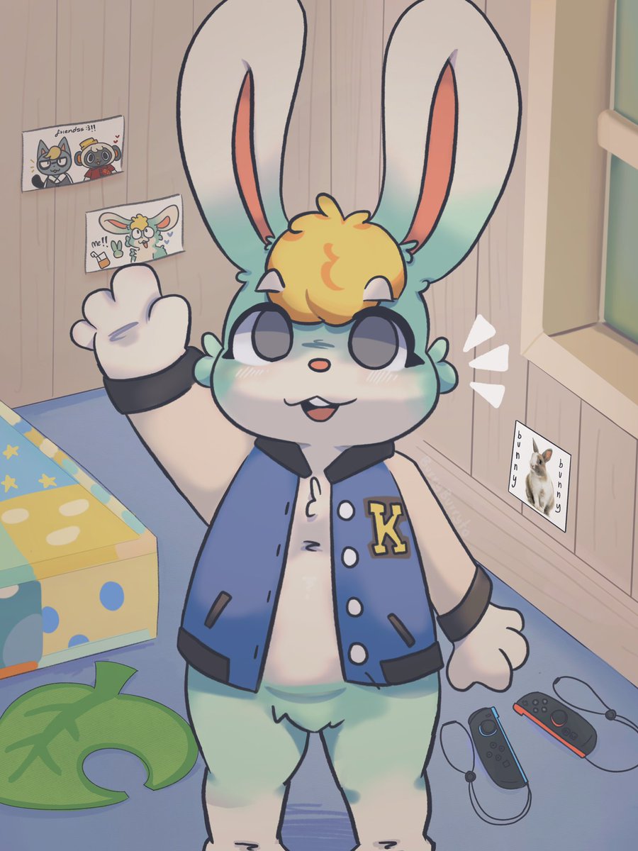 THAT bunny from Animal Crossing ☁️🐰!!, always wanted to make fanart of him