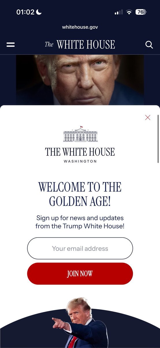 GoldenAgeUSD1's tweet image. “The $GOLDEN Age”  is already visible across official channels.

It appears on WhiteHouse.gov, the Trump Store, and in the bios of @WhiteHouse and @POTUS.

It follows directly after the phrase “MAKE AMERICA GREAT AGAIN.”

@realDonaldTrump reinforced this today with an…