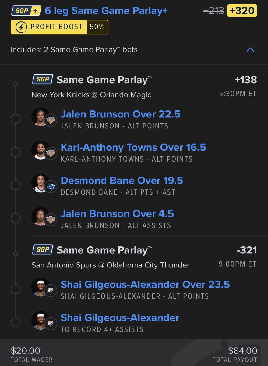 1u NBA Cup Parlay +320🧃

Honestly I feel like we deserve this one…