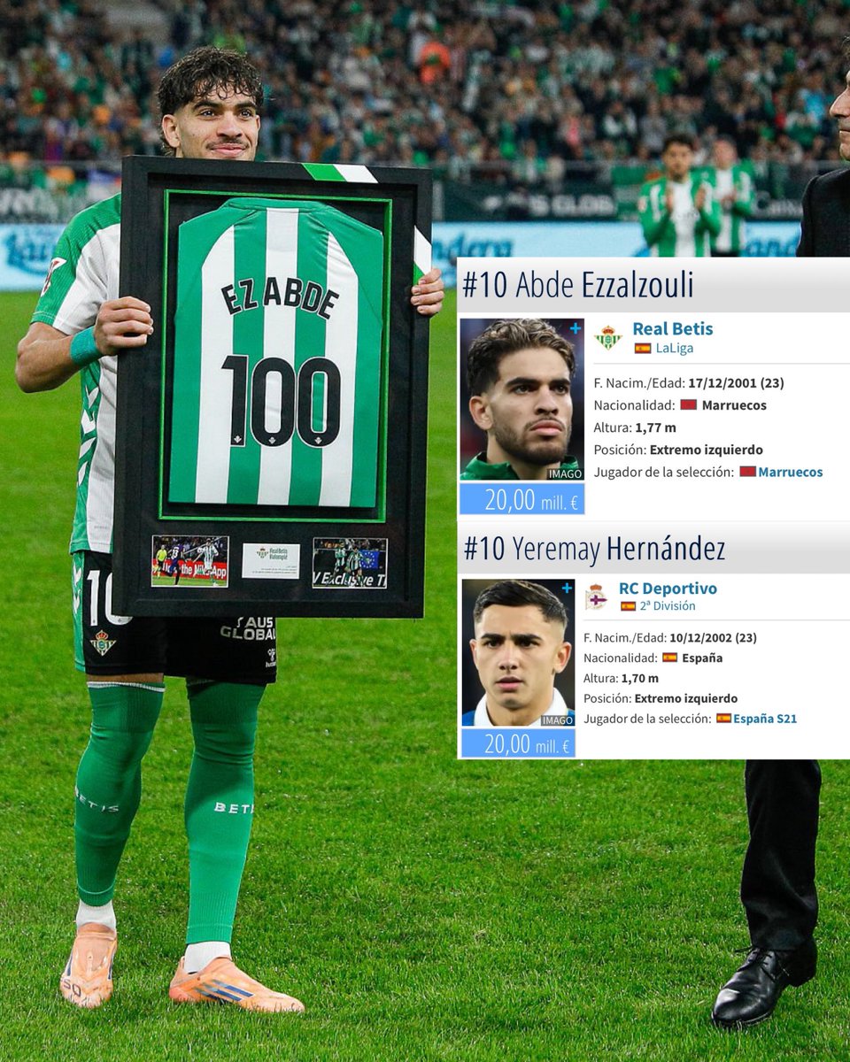 MountakhabFoot's tweet image. 𝗦𝗖𝗔𝗡𝗗𝗔𝗟𝗘 𝗘𝗡 𝗘𝗦𝗣𝗔𝗚𝗡𝗘 🥶

Le célèbre site @Transfermarkt est 𝗔𝗖𝗖𝗨𝗦𝗘́ 𝗗𝗘 𝗥𝗔𝗖𝗜𝗦𝗠𝗘 par les supporters du Betis. 🇪🇸👀

Ez Abde, 𝗗𝗘́𝗖𝗜𝗦𝗜𝗙 et 𝗧𝗜𝗧𝗨𝗟𝗔𝗜𝗥𝗘 2 fois par semaine a la même valeur marchande qu’un joueur du même âge en D2 espagnole.