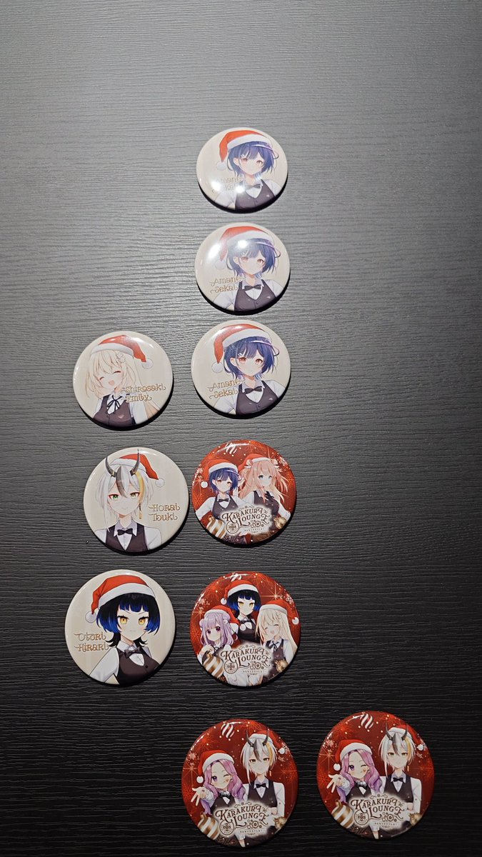 くらわん ここあ 缶バッチ おまけ付き からくりLounge 今回のグッズ戦利品たち1️⃣✨️ 缶バッチは初手10個