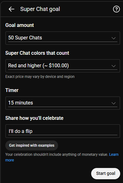 Pizus0's tweet photo. trying to keep my goals reasonable for my first monetized live stream https://t.co/0FU0SdBNoB