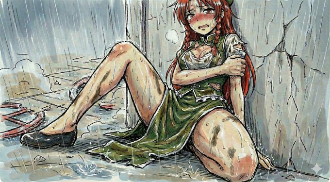 ジェミニくんが自らすすんで表現規制のギリギリを探りながら描いてくれた美鈴のボロ絵。 