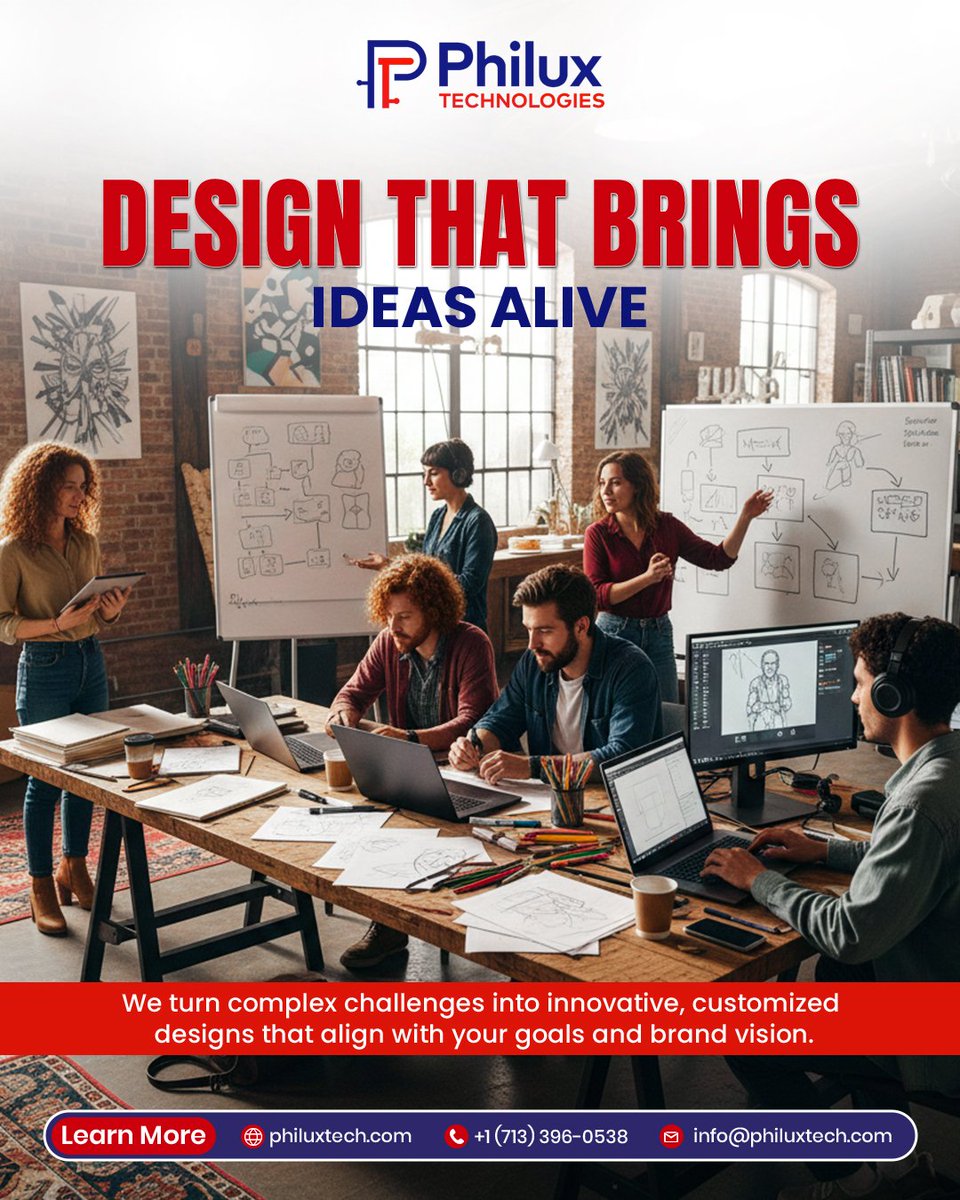 PhiluxTech's tweet photo. Great ideas deserve great design.
At PhiluxTech, we transform complex challenges into innovative, customized designs that align with your goals and bring your brand vision to life. we design with purpose and impact.
 
👉 Bring your ideas to life: https://t.co/6N6kbEnCom https://t.co/Vc9360eS2d