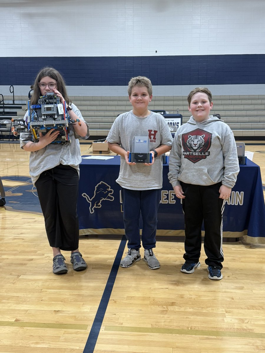 8 HIS robotics teams competed @ Rockin’ Round the Mt. TechnoTigers OG, Cyberstorm, RedRovers,&amp; VEX Heroes all made finals. RedRovers-innovate award. TechnoTigers OG- clean sweep 🧹w/Skills Champion, Teamwork Champion, &amp; Excellence securing bid @ state w/ double qualification!