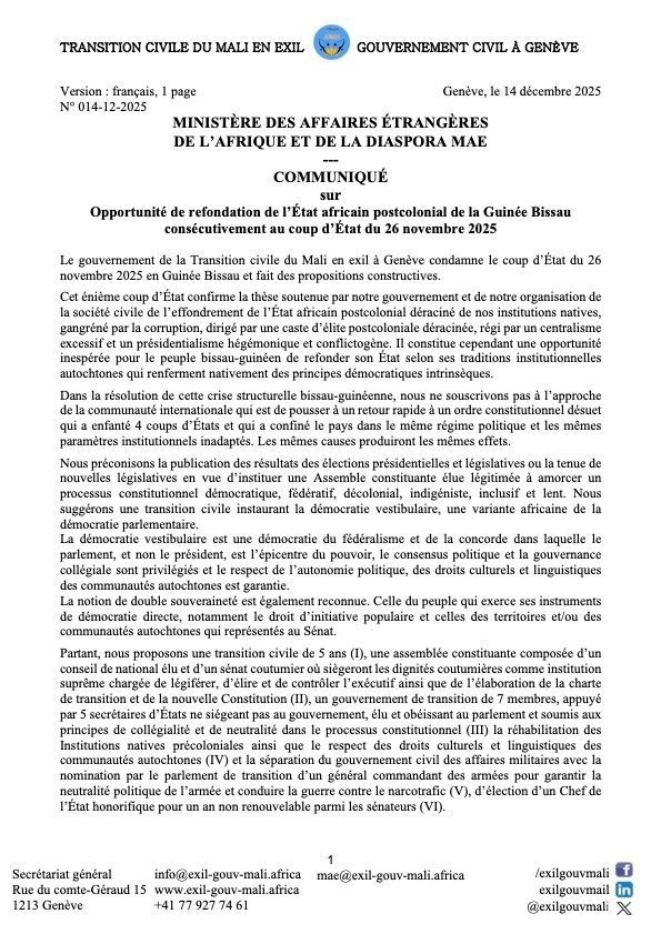 Secrétariat d'État aux réfugiés tweet media