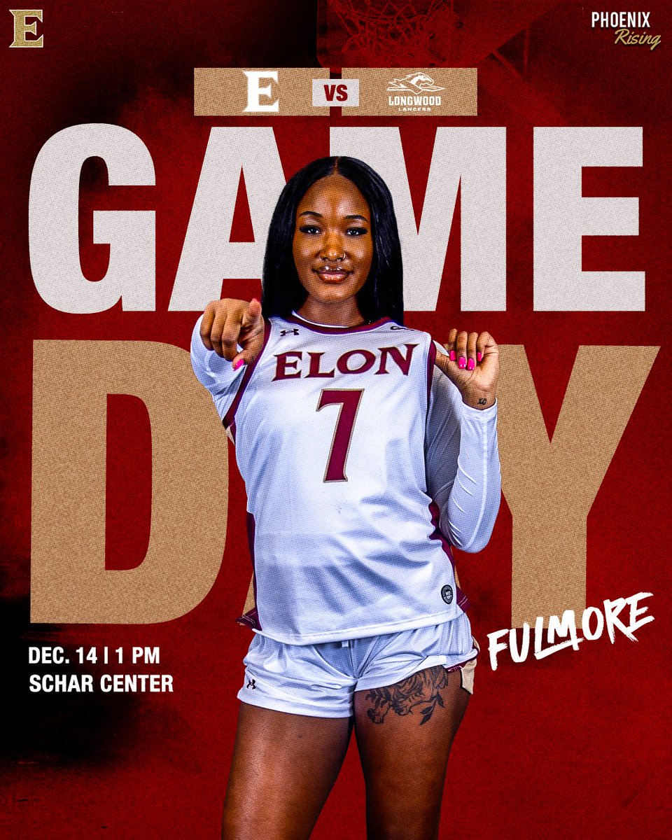 ElonWBasketball's tweet image. Home court energy🔥

🆚 | Longwood
📍 | Elon, NC
🏟️ | Schar Center
🕕 | 1:00 p.m.
💻 | FloCollege
📊 | shorturl.at/I8oUa
#TogetherWeRise #Higher #PhoenixRising