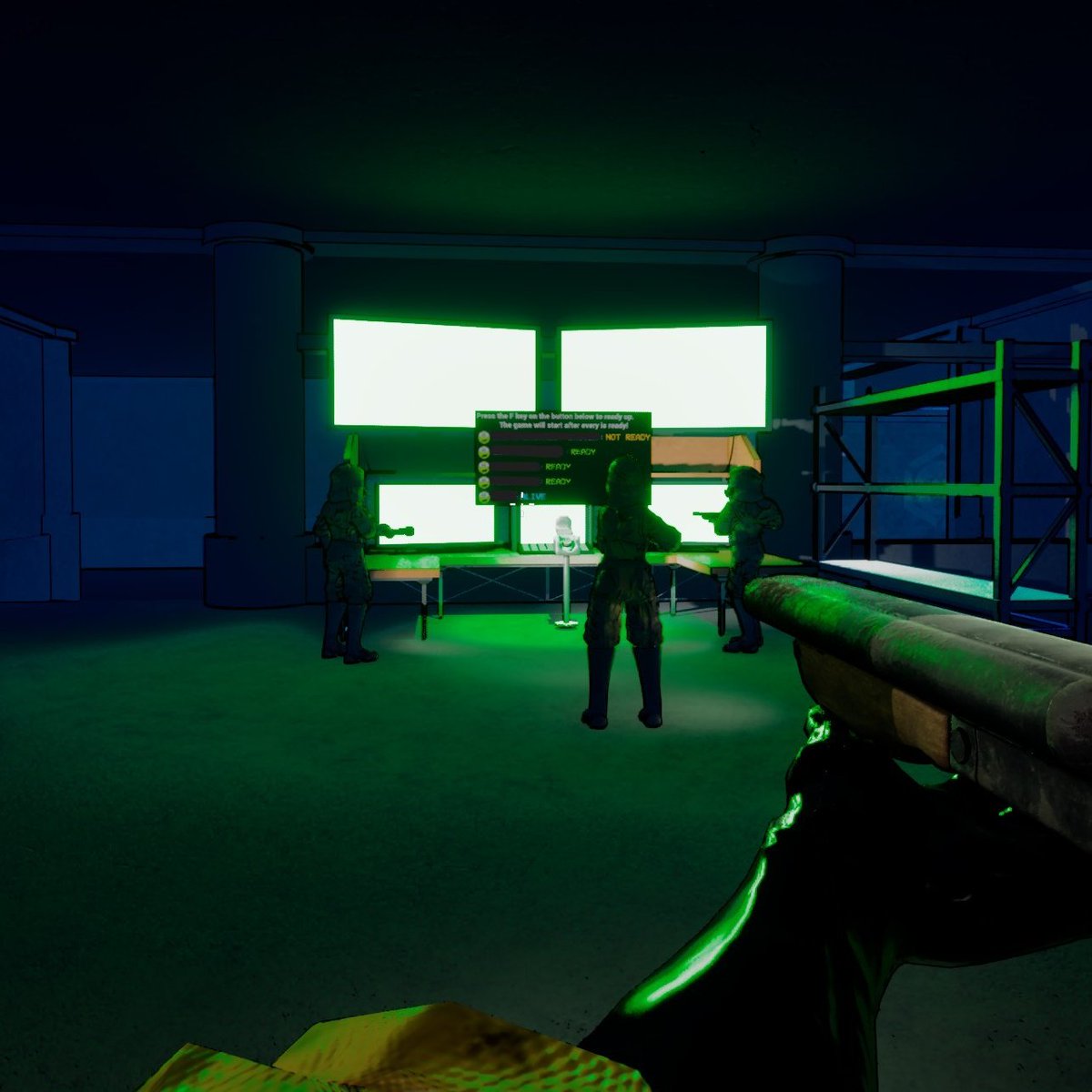 DefestGame's tweet photo. "You're never truly ready" ✅
- dev team

Wishlist Defest on Steam: https://t.co/7SndUCruh8

#horrorgame #indiegames #exterminatorlife #unrealengine #earlyaccess https://t.co/5RKQ6lDPU3