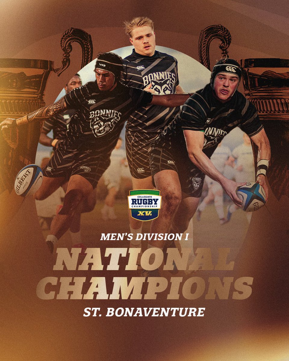 ncrrugby's tweet photo. DIVISION I CHAMPIONS! 🏆

St. Bonaventure was dominant from the beginning. 💪

#NationalXVs #NCR https://t.co/iZXyUbw3MW