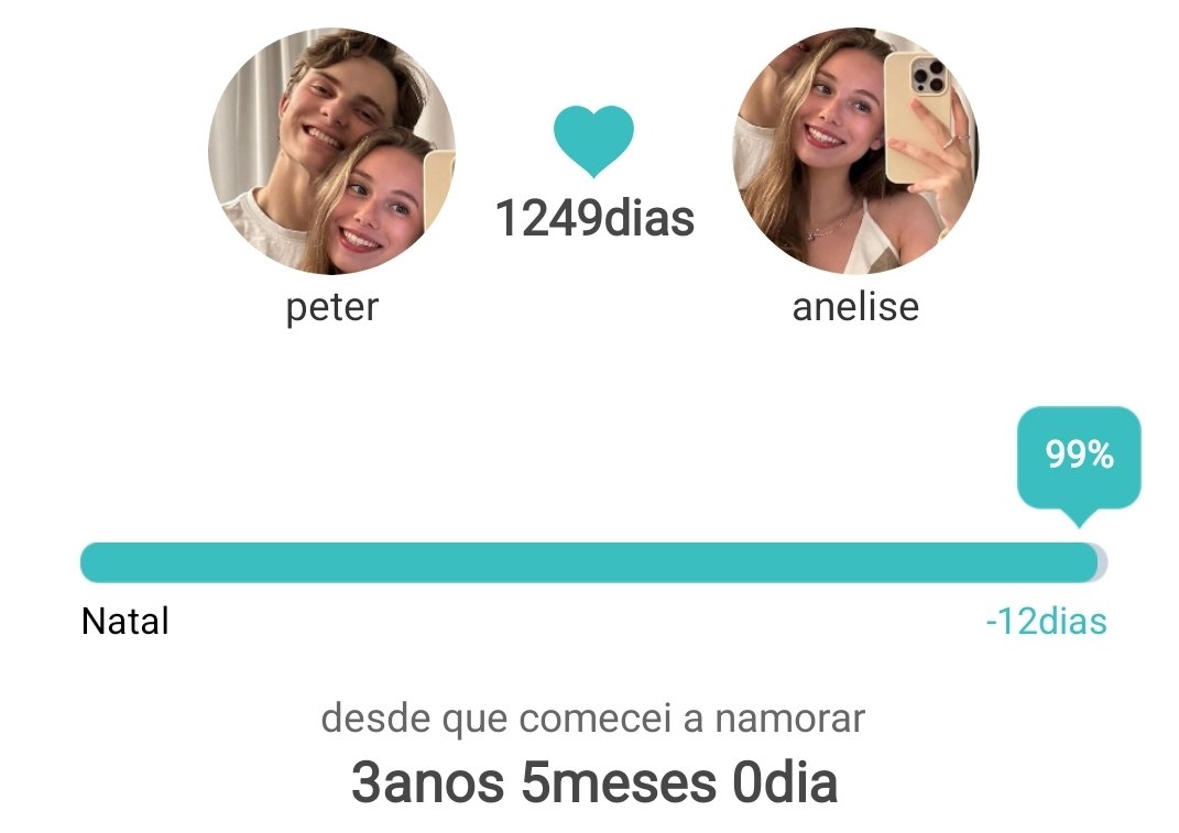 1249 dias com o amor da minha vida e 3 anos com ela! 🤍
