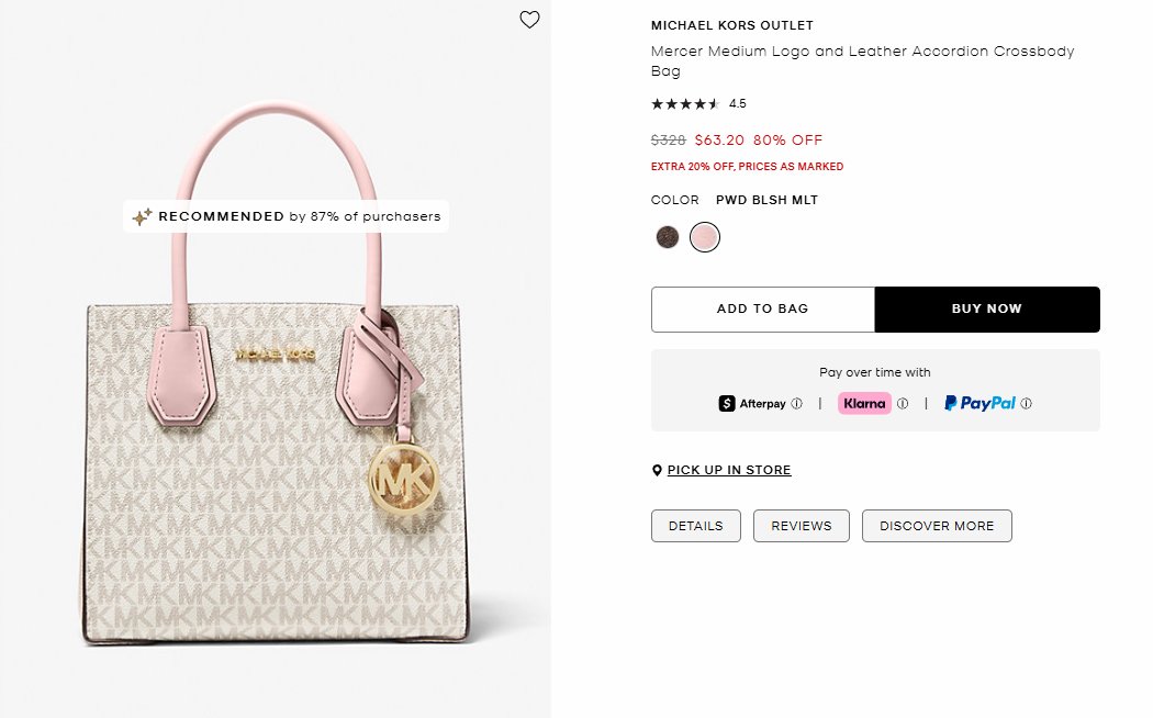 brittneys_deals's tweet image. 🔥 Michael Kors Bag 80% off! 

2 Color Options 

Grab for Christmas! 

Mercer Medium Logo and Leather Accordion Crossbody Bag

go.sylikes.com/eZty9Hp53Jfz ad

#michaelkors #christmas2025 #giftsforher #britdealz