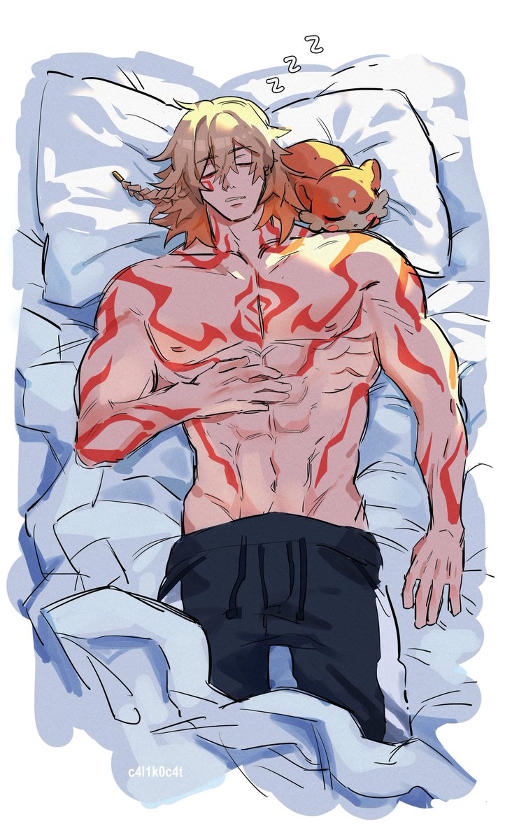 c4l1k0c4t's tweet image. 😴Sleeping Amphoreus boys art
Who should I draw next? #HonkaiStarRail