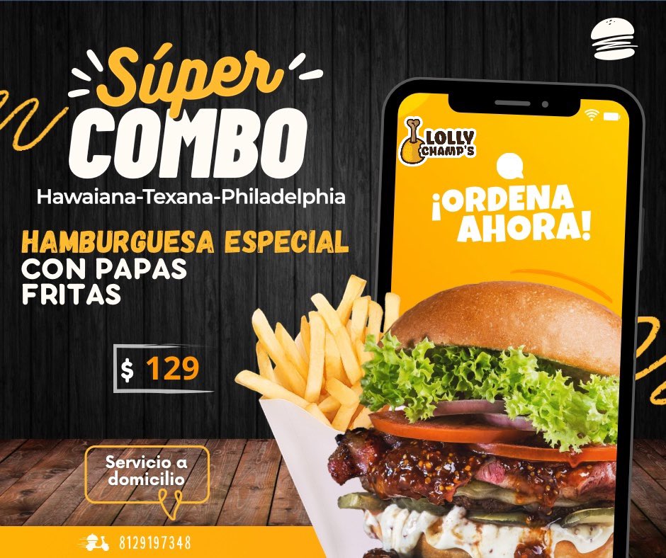 ¡No te quedes sin tu combo por que se agotan! 🍔🍟
#hamburguesas #papasfritas #combo