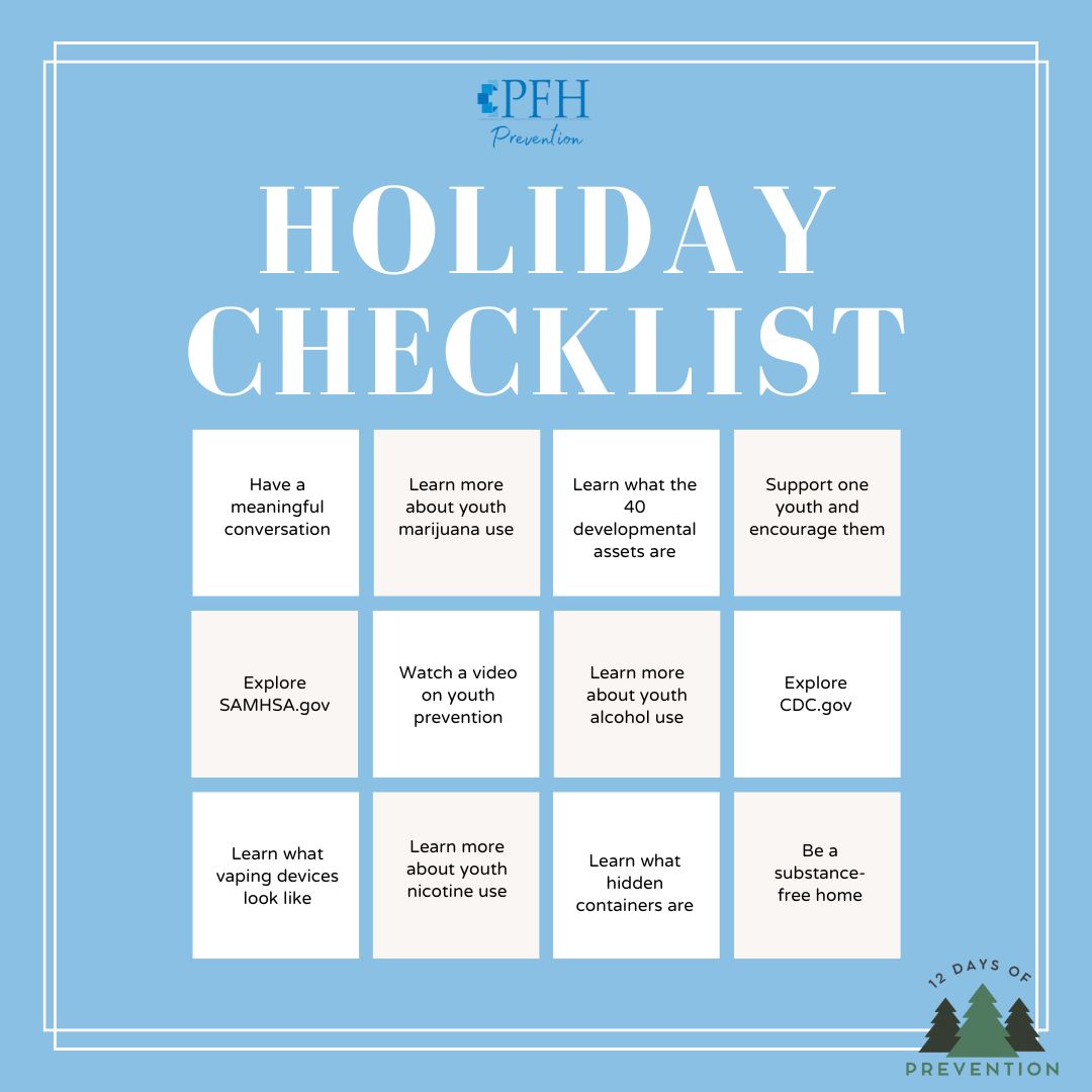🎄💬 The Holidays Are the Perfect Time to Talk 💬🎄
Amid the celebrations, take time to connect with the youth in your life. Honest conversations about substance use can build trust, strengthen bonds, and help them make safe, healthy choices all year long. 💙

#HolidayPrevention