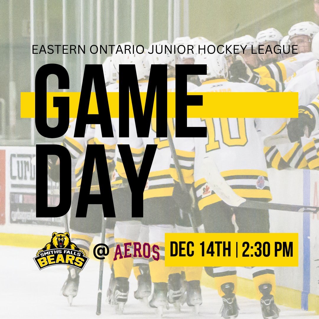 GAME DAY!

Jr Bears are set for an afternoon tilt in Athens as they take on the Aeros! Catch all the action on FloHockey.

Puck drop at 2:30 PM.

#dontpokethebear