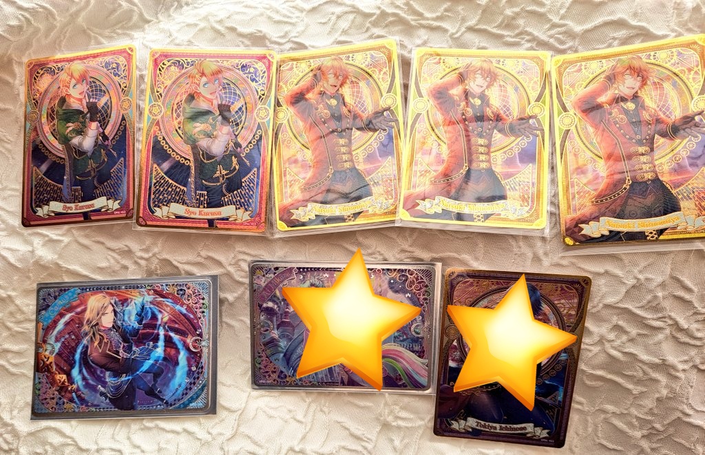 交換】うたプリ ビジュコレ Vol.4 譲: SR 那月3、翔2 Vol.2 SR カミュ