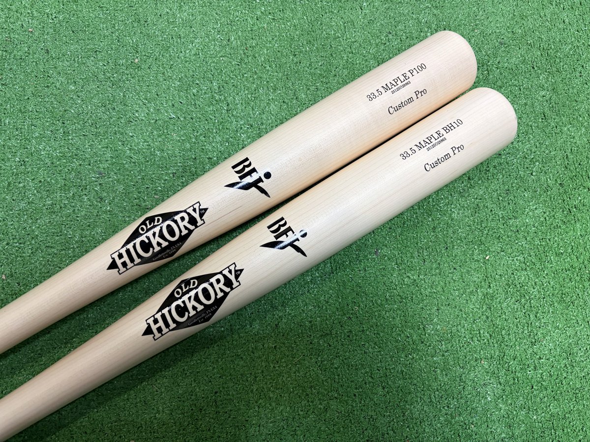 OLD HICKORY BFJマーク付き店舗オーダーバット入荷🇺🇸 削りたて