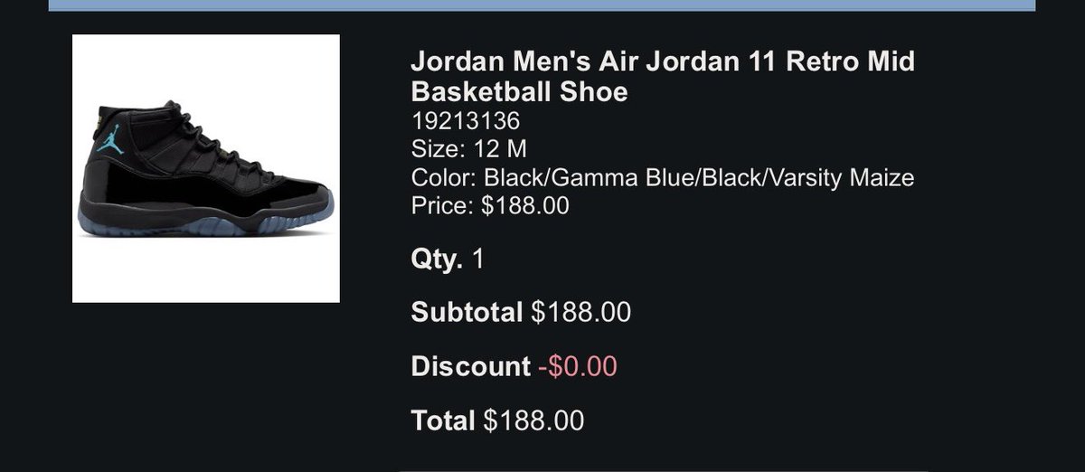 Chassinbags's tweet photo. @SneakerVisionz Subtle flex. The website went down for maintenance as soon as I clicked 'Place Order'. It actually froze as soon as I did that, but they came through for the boy. https://t.co/wS6xO6h4YZ