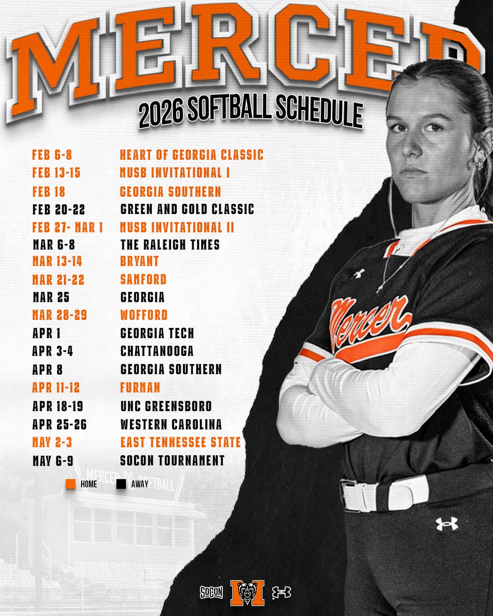 MercerUSoftball's tweet image. 3⃣1⃣ home games!!

Less than two months away from #Team40 taking the field (officially)!

🔗 bit.ly/4oWyv90