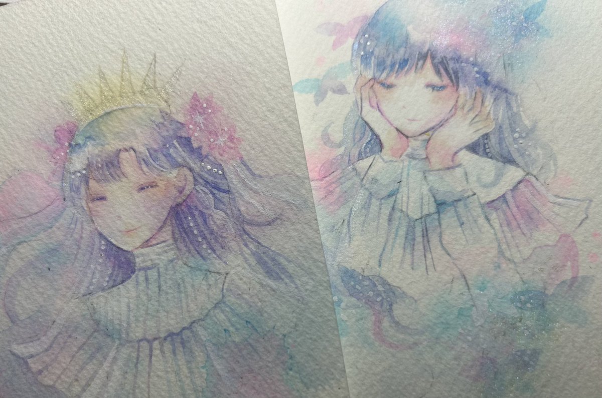 持って行くドローイングたちです💐
#原画市_制作中