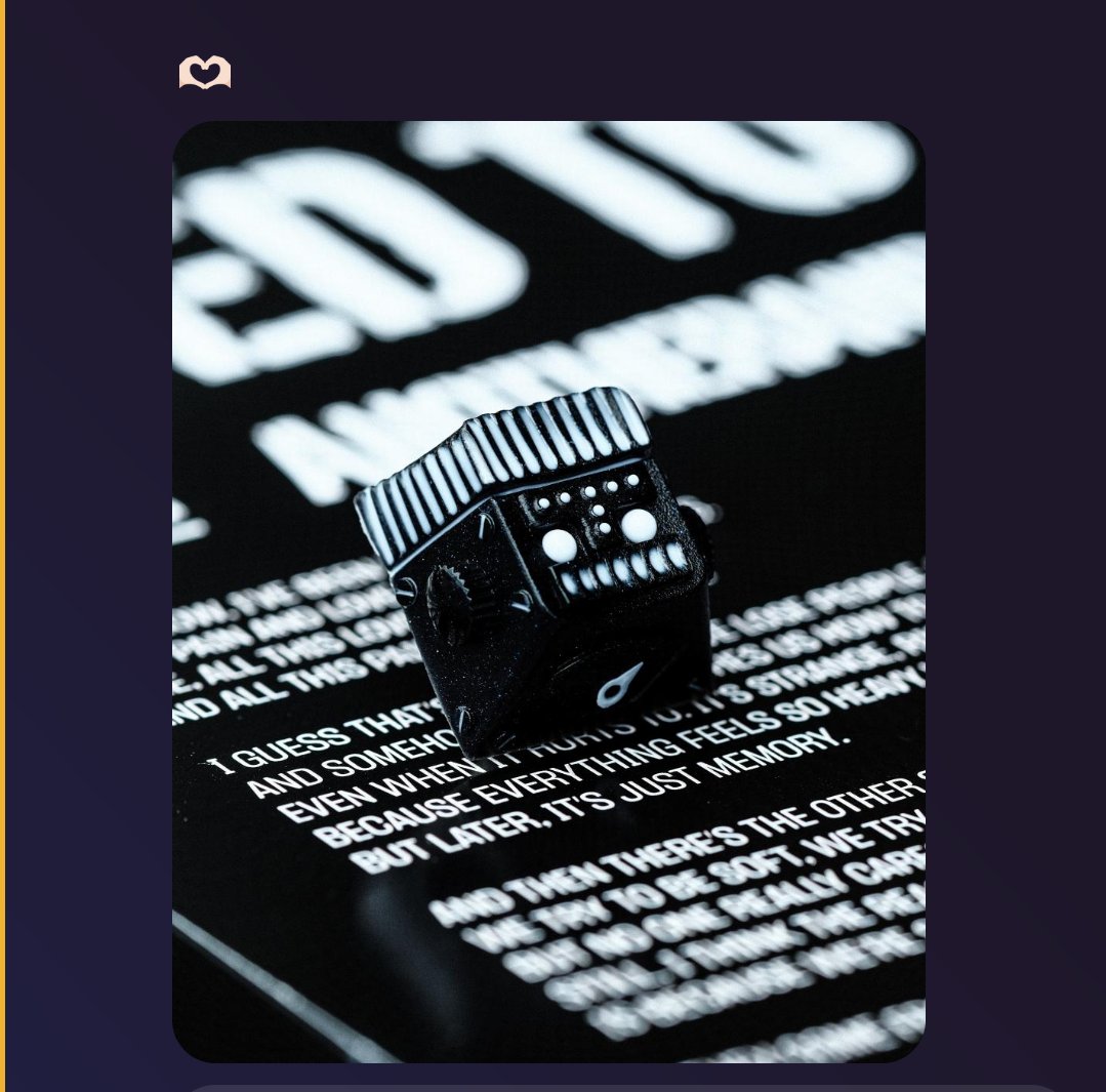 CYSM Caps: WOB-WOB Beep-Boop 白黒のロボットアルティザンキー