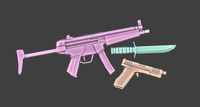 🔫Combat Kit I Made🔪..what do we think?👀
#RobloxDev / #RobloxStudio  / #Blender