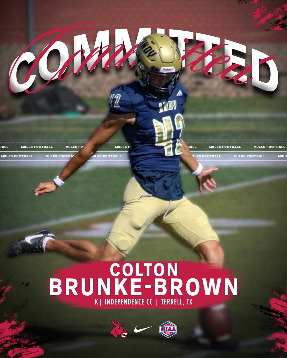 ColtonBrunke1's tweet image. Excited to announce my commitment to The University of Central Missouri! Let’s get to work! @CoachNovak_  @JoshLamberson 
🔴⚫️⚪️ 🫏

@Coach_CDahlke @CoachDonerson @iamcoachMB @Matt_Simpson01 
@kt_recruiting @JuCoFootballACE 
@DfwSho @DreamU_IndyFB @chance_main