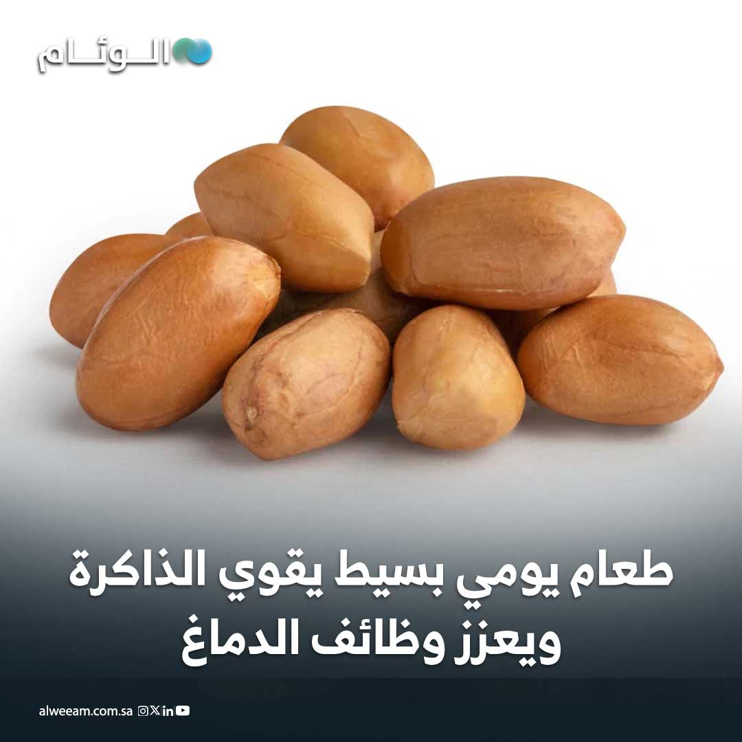 دراسة حديثة تؤكد أن تناول 60 حبة فول سوداني غير مملح يوميًا لمدة 16 أسبوعًا يحسّن تدفق الدم إلى الدماغ ويعزز الذاكرة والقدرات الذهنية.. النتائج سجلت زيادة تدفق الدم الدماغي بنسبة 3.6% وتحسن التذكر بنسبة 5.8%، مع انخفاض ضغط الدم لدى بعض كبار السن الأصحاء. 