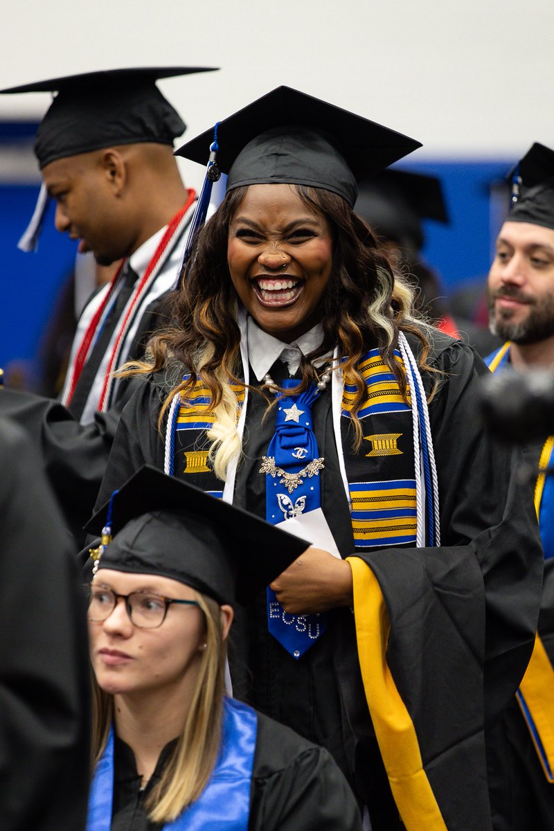 ECSU's tweet image. Today, 228 Vikings crossed the stage, conquering this momentous achievement! You are prepared to ascend as high as your dreams. Congratulations to our Fall 2025 graduates!