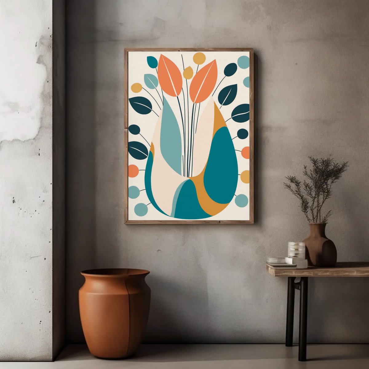 NateHartPrints's tweet image. Retro Vases #1 blends mid-century charm with modern abstract design. Bold shapes, atomic-era colors, and playful geometry make this a perfect retro-inspired accent for modern spaces.
printsbynatehart.com/b/wgOz0

#MidCenturyModern #RetroArt #AbstractDecor #DigitalArt #PrintsByNateHart