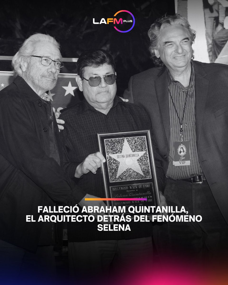 lafmplus's tweet image. Murió Abraham Quintanilla Jr. a los 86 años, padre y motor detrás de la carrera de Selena. Su visión y disciplina fueron claves para que Selena y Los Dinos hicieran historia en el Tex-Mex. Su legado sigue vivo.

#Selena #AbrahamQuintanilla
