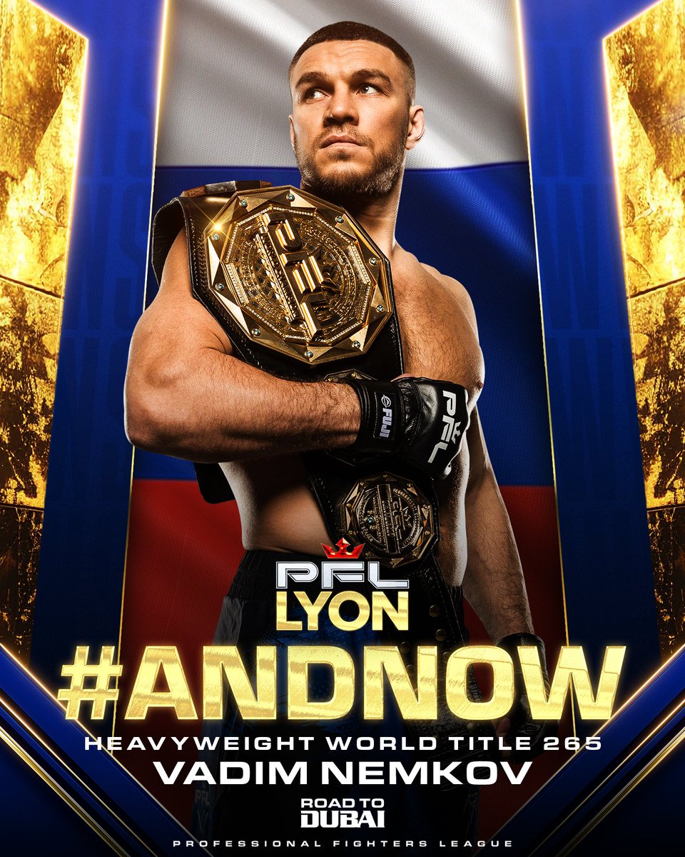 NEW. PFL. Heavyweight. Champion. Vadim Nemkov 🏆