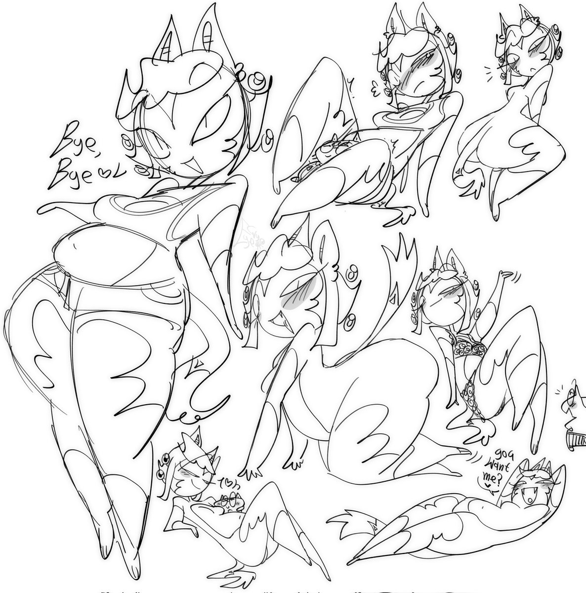 CaptainEyeCry's tweet photo. 🐈‍⬛💋My kitty Ronzi,I haven't drawn it for a long time✍️☺️
#mycharacter #catcharacter #catgirl #Catwoman #furry #sketches https://t.co/oJOaFYSadv