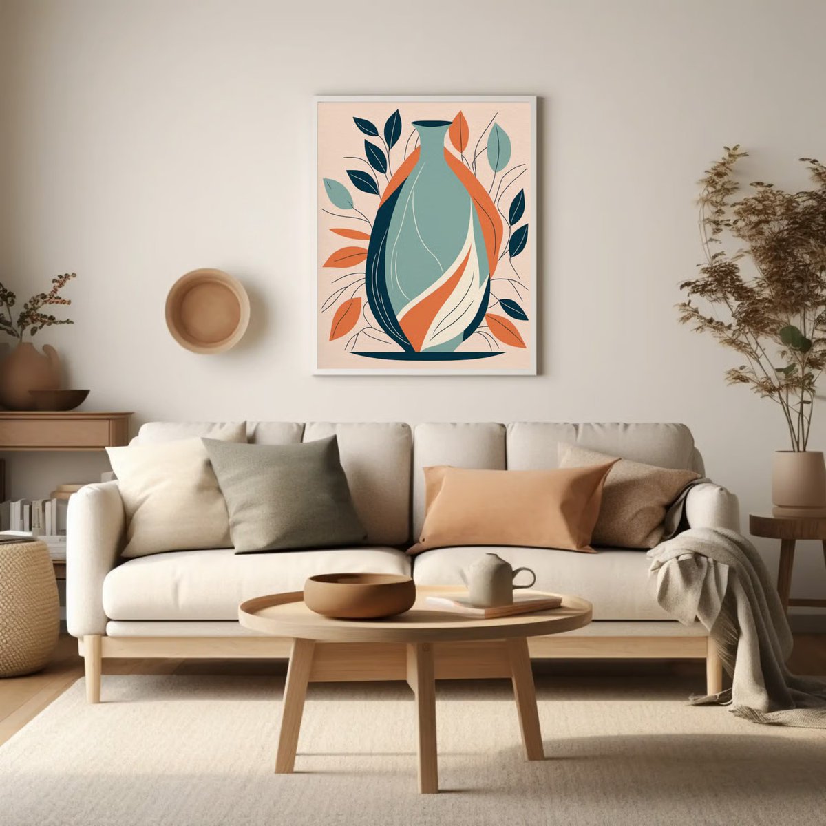 NateHartPrints's tweet image. Retro Vases #2 brings mid-century warmth to modern spaces. Smooth curves, botanical shapes, and retro color tones create a calm, stylish statement piece.
printsbynatehart.com/b/1RqPt

#MidCenturyModern #RetroArt #AbstractDecor #DigitalArt #PrintsByNateHart