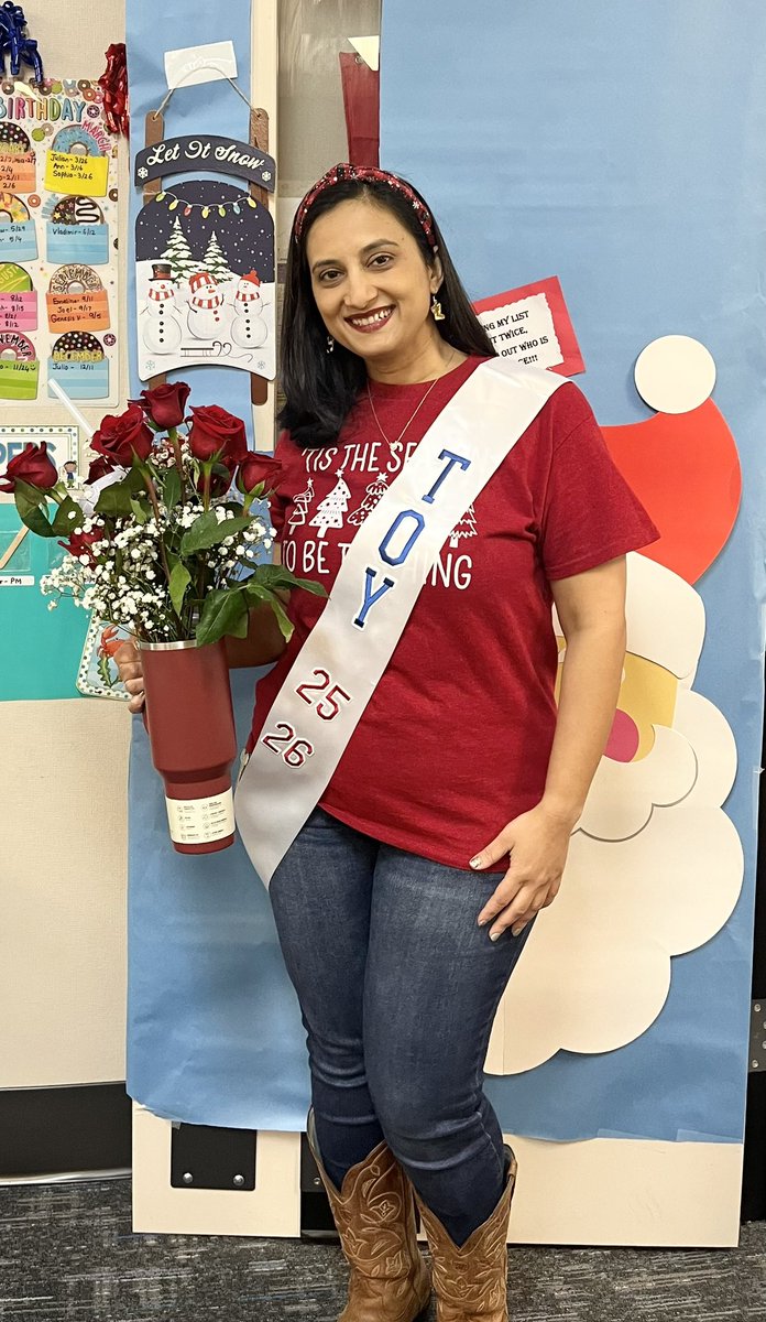 I am profoundly grateful and blessed to be named Teacher of the Year for 2025-26 school year!!🎉🙏🏼❤️
It was the BEST day!! I am cherishing every moment of this extraordinary teacher life!! Love my TWE family for their kind support, encouragement and love!!🙏🏼💞❤️