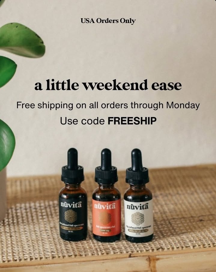 3 days only! Get free shipping on all USA Nuvita Global orders with code FREESHIP entered at checkout. 
We have all the welln3ss holiday gifts!
Shop here!
nuvitaglobal.com/?als=Lisaframp…
#nuvitacbd #nuvitaglobal #cbdoil #health #HolidayGiftGuide #Christmas2025 #hemp #organic #December