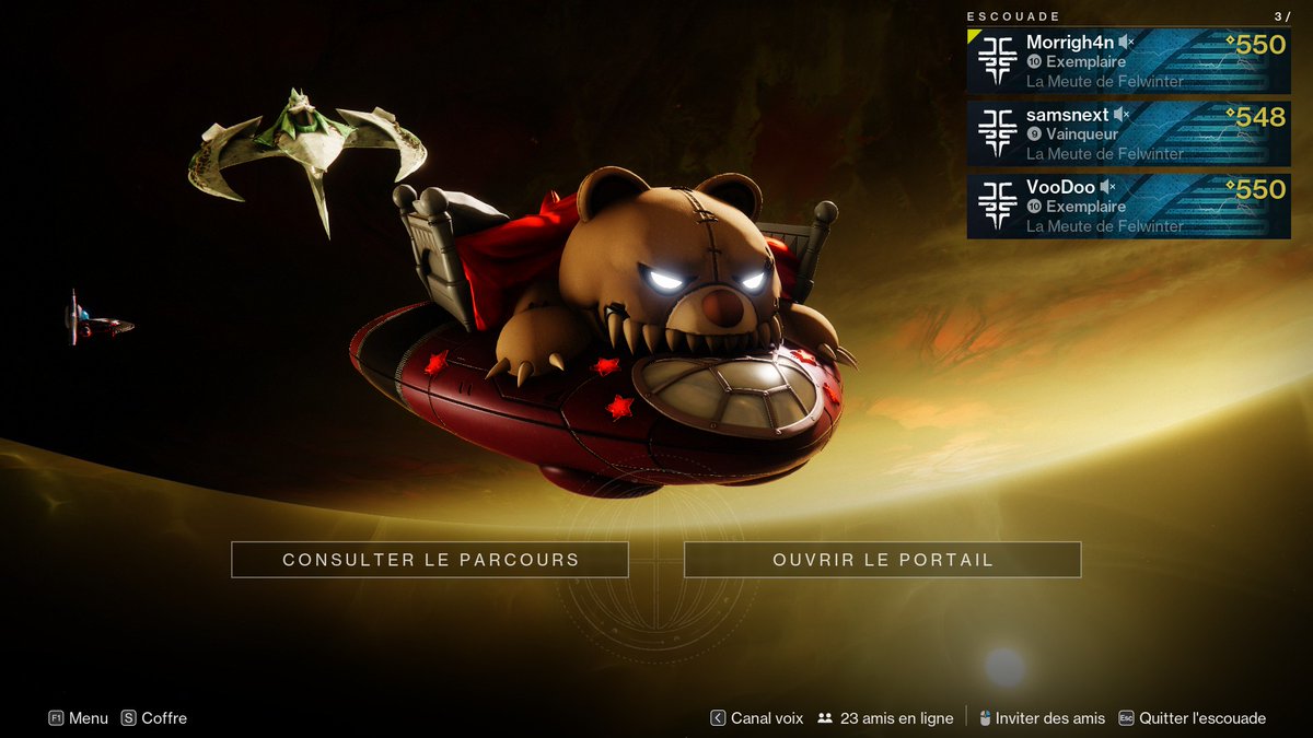 Morrigh4n's tweet photo. Donjon Equilibrium terminé une 1ère fois en normal on va maintenant aller chercher les secrets, les mécaniques et l'ambiance étaient bien cools ! En contest on est arrivés mid boss mais dps faiblard donc on y reviendra peut être dans un 2nd temps ^^
La redif arrive dans 10 min ! https://t.co/VPu1SvIu0q