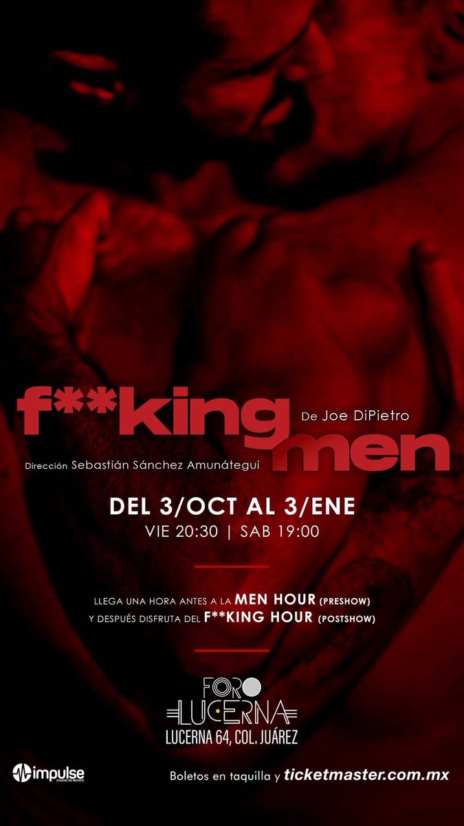 elintermediomex's tweet photo. 🎭 ¡10 PASES DOBLES PARA HOY! 
7PM ⎜“F**king Men” en Teatro Milan.     

Dinámica:
⭐RT + Fav a esta publicación
⭐Comenta cualquier video de nuestro canal 👉 https://t.co/OWXamNqGLL
⭐ Deja tu nombre y una captura del comentario aquí abajo 👇
🎉 Los primeros 10 ganan https://t.co/BxfB8mJKZx
